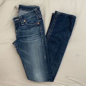 True Religion Brand straight leg jeans size 26